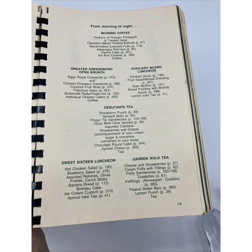 Vtg North Carolina Cookbook Out of Our League Greensboro Southern 1979 Well Used